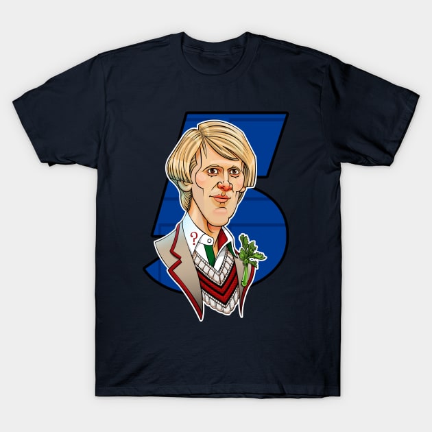 The Fifth Doctor T-Shirt by RoguePlanets